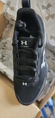 Under Armour Unisex-Child Grade-School Assert 9 Running Shoe, Black-White-White