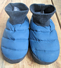 Sierra Designs Puffy Down BOOTIES Small (12 / 13) Unisex Youth Kids Teal Blue