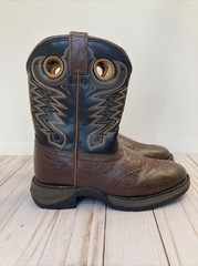 Lil’ Durango Cowboy Western Boots 8″ BT300 Brown & Black Kids Sz 3.5