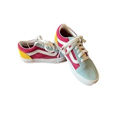 NWOT Vans Old Skool Retro Rainbow Sneakers Low Top Casual Shoes Kids Size 13