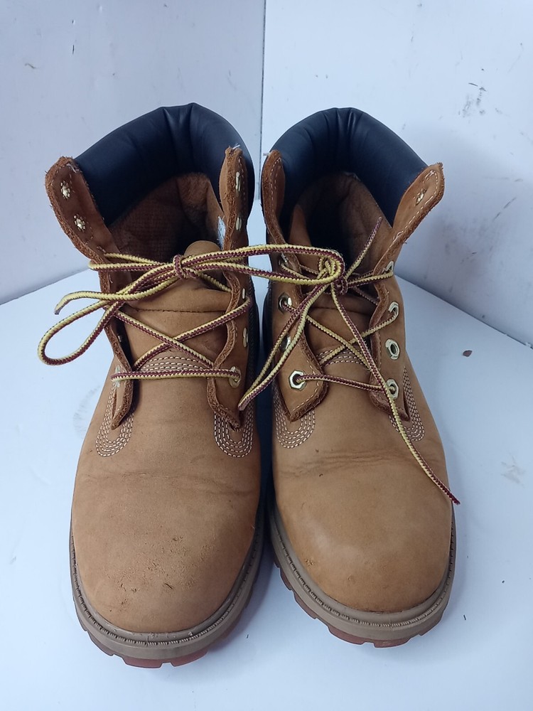 Timberland Boots Size 5.5M Ankle Combat Waterproof Nubuck Leather Lace-Up Tan