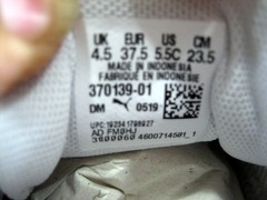 Puma Cali Patent Triple White Low Top Sneakers 370139-0 SIZE 5/5.5