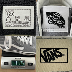 Vans Shoes Sneakers Little Kids 12 SK8-Hi Suede Pure Grey 508731 Light Grey