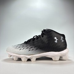 Under Armour Black White Spotlight Franchise RM Football Cleats Youth Size 5