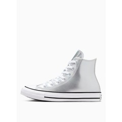 NWT Converse Boy’s Chuck Taylor All Star Metallic Sneaker Silver, Big Kid 5 US