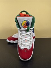 Jordan 6 Rings GS cw7004-100 Multicolor Patent Leather Kids Size 6 Youth
