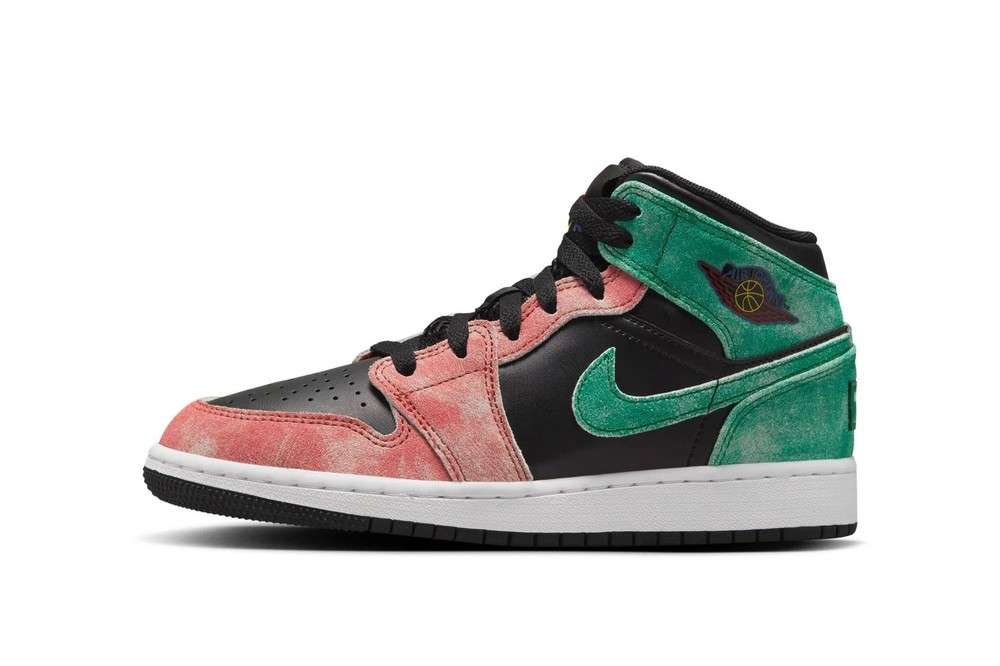 Big Kid’s Jordan 1 Mid SE „MJ’s Playground“ Blk/Grn-Dune Rd (FQ1292 003)