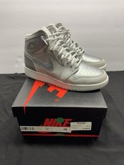 Nike Air Jordan 1 High Silver CO.JP Kids Sneakers 5.5Y/ 7W 575441-029