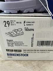 Birkenstock Kids Mogami Adjustable Strap Closure Sandals Icy Purple Size 30 / 12
