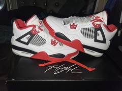 Nike Air Jordan 4 Retro (GS) „Fire Red‘ Size 5.5 AJ4 Fire Red – 408452-160