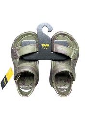 Teva Hurricane Drift Sandals Kids Size 3 Dark Olive Green New