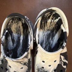 Black And White Tie Dye Crocs 8 Childs