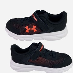 Under Armour Assert 9 Alternate Closure Running Shoe, Black/Red Size 8 /Cm 15