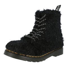 Dr. Martens 1460 Pascal Boots Kids Size 12 Black Shearling Fur