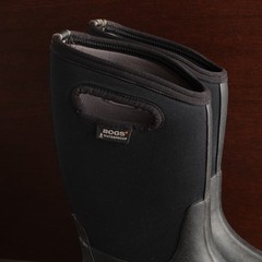 Bogs Boots Youth SZ 4 Black Classic High Handle Waterproof Chore Garden Outdoor