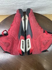 Nike Air Jordan 6 Retro GS Red Black Suede Youth Size 6.5Y Women’s 8 Sneakers