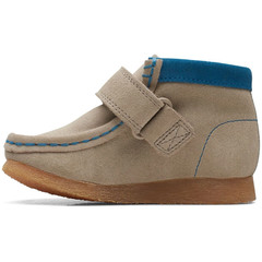 NIB CLARKS Wallabee Bootie Toddler Kid Sand Comb LEATHER Toddler Shoes Suede