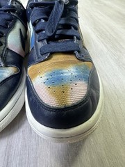 Nike Dunk Low SE Navy Graffiti Athletic Lifestyle Shoes DM1051-400 Youth Size 5