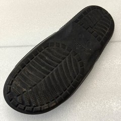 CROCS Comfort Slides Slip On Sandals Logo Print Big Kid’s 5 J5 Black