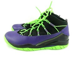 Nike Air Jordan Prime Flight Size 6.5Y Black Purple Pink Lime 616861-018 EUR39