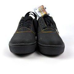 NWOT Heelys Pro 20 Rainbow Stitch Unisex Youth Sz 4 Black Roller Skate Shoes SEE