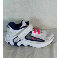 Nike Giannis Immortality 2 Sneakers Low Top Hook Loop White Pink Blue Size 2.5