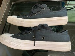 Converse Chuck Taylor II All Star Low Kids Size 5 Black Lunarlon Sneaker 250149C