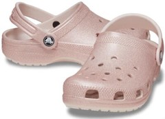 Crocs Classic Glitter Clog – Kids BRAND NEW size J5 Quartz Pink 206993