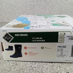 Muck Boots Forager Waterproof Boots Kids Shoes Black Blue