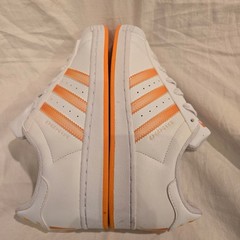 Adidas Superstar Size 6 Shell Toe Retro White Orange Crush HP5404 EUC