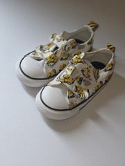 Converse Unisex Kids Low Top Hook & Loop Canvas Sneakers Vehicle Print White