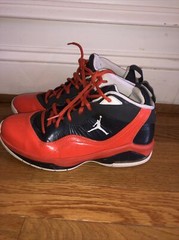 Jordan Melo M8 Anthracite/White-Orange 469787-016 Youth Sz 7 Basketball Sneakers