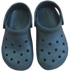 Crocs Iconic Comfort Black Back Strap Clog Sandals Kids Size C 10 *See Descr*