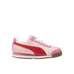 PUMA Roma 24 Standard Lace Up Youth Girls Pink Sneakers Casual Shoes 39933420