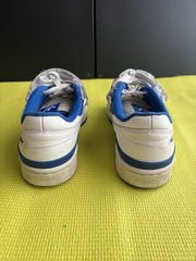 Adidas Forum Low White Blue Hook & Loop Strap Sneakers Kids US 6 Pre-Owned