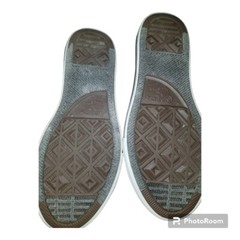 Distress black and white converse size 3 big kids or adults.. in good condition.