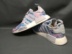ADIDAS NMD R1 J EASTER White Pink Blue Tie Dye Silver Grey EF2300 KIDS 5.5 Shoes