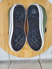 CONVERSE CTAS STREET JUNIOR UNISEX BOYS GIRLS SIZE 13 US OLIVE GREEN
