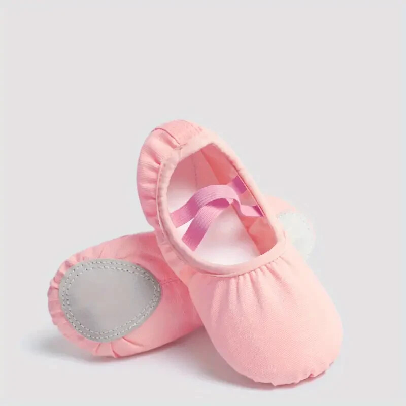 Girls Assorted Color Soft Sole Ballet Dance Shoes for Practice