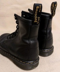 Dr. Doc Martens Combat BootsLeather Lace-Up Youth Size 11 Zip Ankle F82