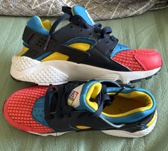 Nike Air Huarache Run Ultra Spider-Man Kids Size 4Y Multicolor Sneakers Red