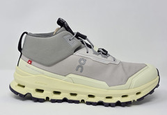 On Cloudhero Mid Waterproof Silver/Seedling Colorway Size 3.5 Youth Hiking NWB
