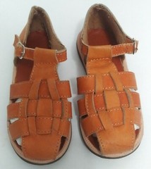 LEATHER SANDALS traditional HUARACHE unisex kids 7.5″