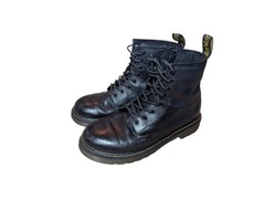 Dr. Martens Docs 1460 J Combat Boots SIZE M4 L5 EU36 Black Leather Side Zip BP