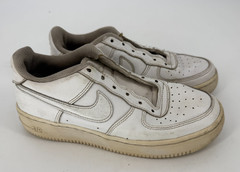 Nike Air Force 1 Low White Leather Sneakers Youth 5Y EU 37.5 Classic Streetwear