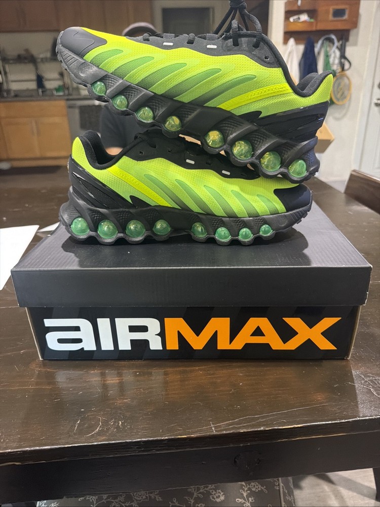 Nike Air Max DN8 AMD (GS) Green Black Mesh Sneakers Kids 6Y HV5258-001