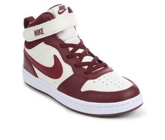 Nike Court Borough Mid 2 Mid Top Size: 3Y Kids Sneakers Pearl/Team Red