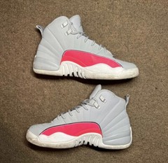 Air Jordan 12 Wolf Grey Racer Pink GS Preowned 7Y 510815060