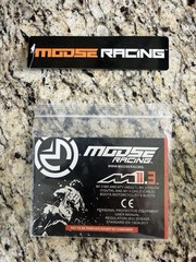 Kids Moose Racing Boots Kids Size 10 Solid Black Boots With White Lettering