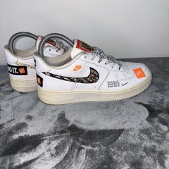 Nike Air Force 1 Just Do It Pack JDI White Black Orange (AO3977-100) 5.5Y/W7